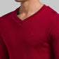 Men Regular Fit Blue Sweater