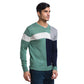 Men Regular Fit Blue Sweater