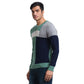 Men Regular Fit Blue Sweater