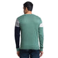 Men Regular Fit Blue Sweater
