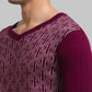 Parx Men Yellow Regular Fit Yarn Dyed Acrylic Full Sleeves V Neck Sweater
