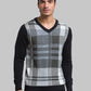 Men Regular Fit Blue Sweater
