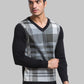 Men Regular Fit Blue Sweater