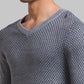 Men Regular Fit Green Sweater
