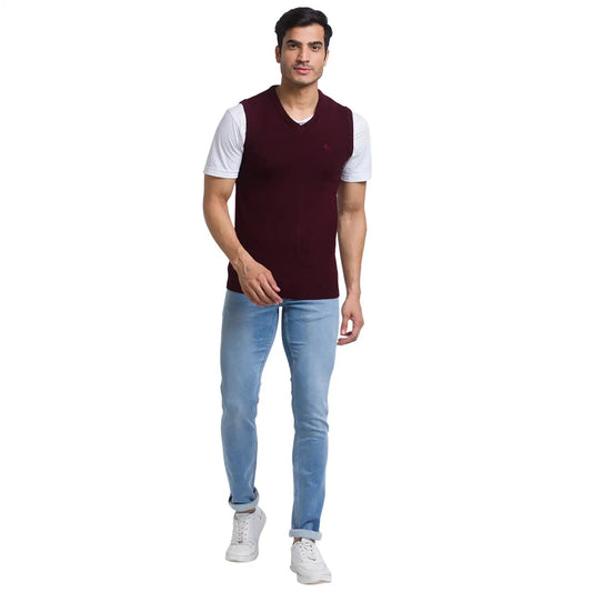 Men Regular Fit Green Sweater
