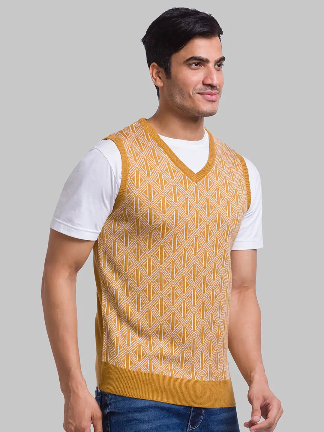 Park Avenue Men Red Slim Fit Solid Cotton Polyester Full Sleeves Crew Neck Sweatshirt