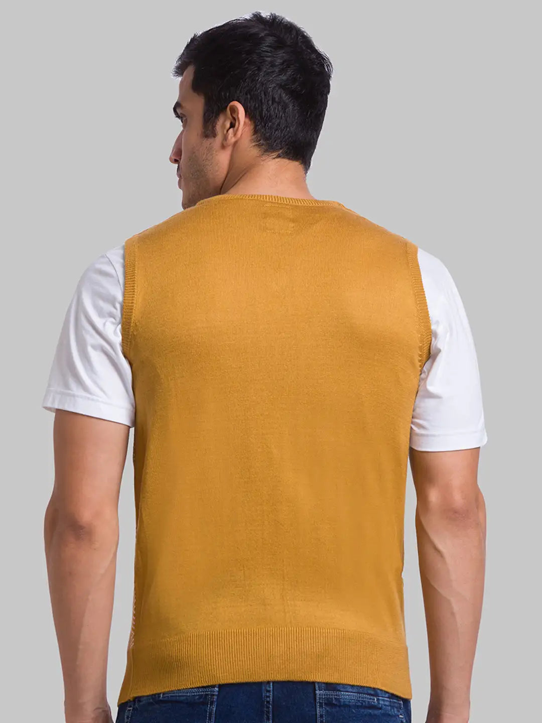 Park Avenue Men Red Slim Fit Solid Cotton Polyester Full Sleeves Crew Neck Sweatshirt