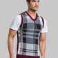 Men Regular Fit Grey Sweater
