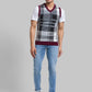 Men Regular Fit Grey Sweater