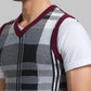 Men Regular Fit Grey Sweater