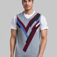 Men Regular Fit Teal Blue Sweater