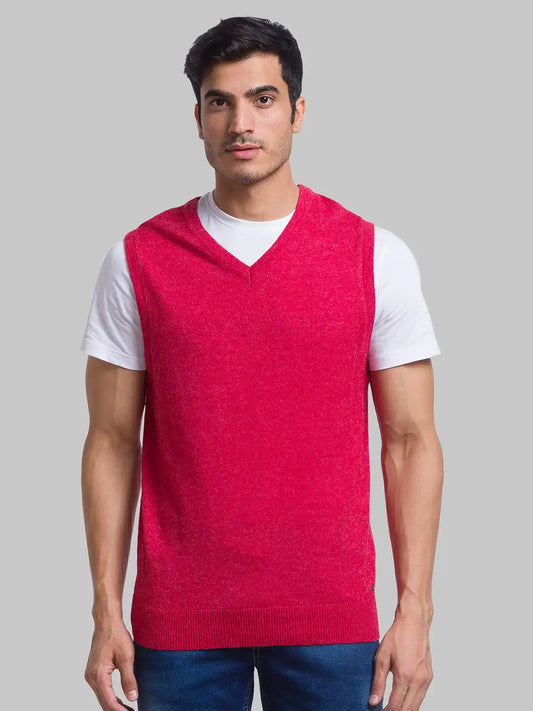 Men Regular Fit Light Blue Sweater