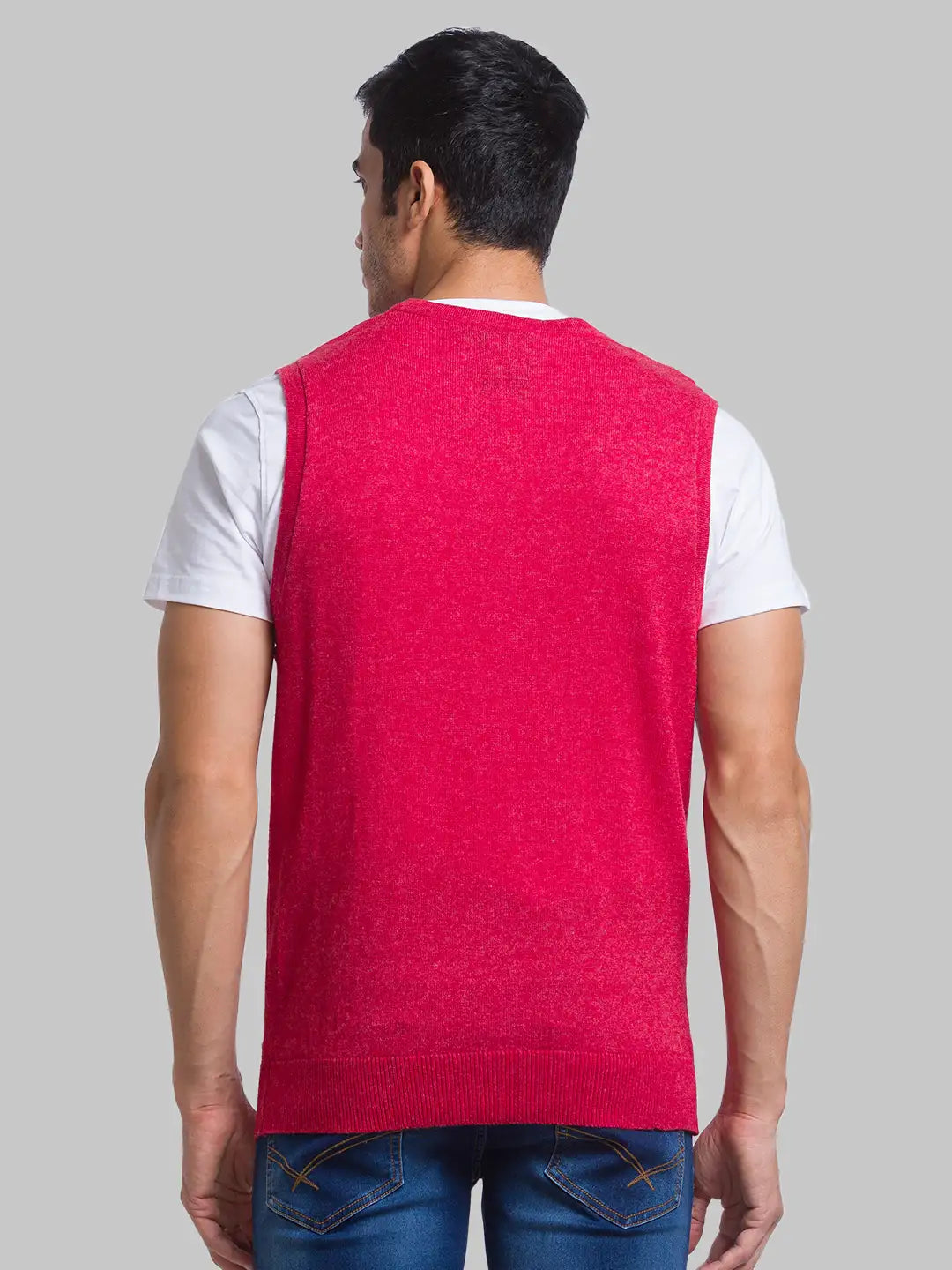 Men Regular Fit Light Blue Sweater