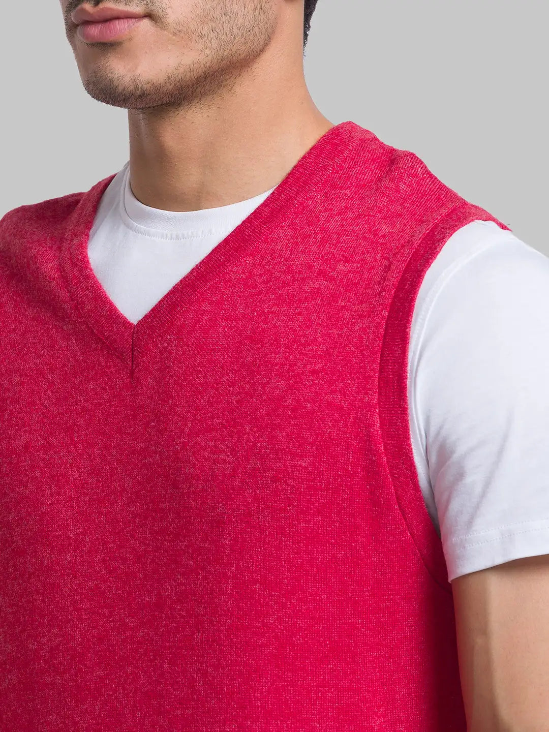 Men Regular Fit Light Blue Sweater