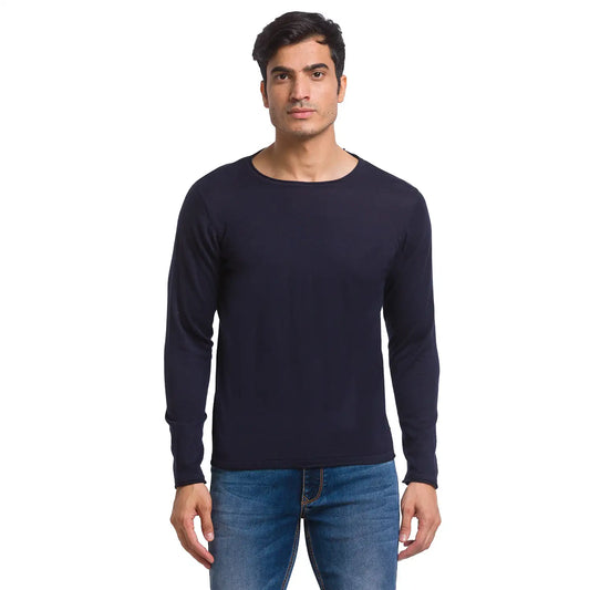 Men Regular Fit Grey Sweater
