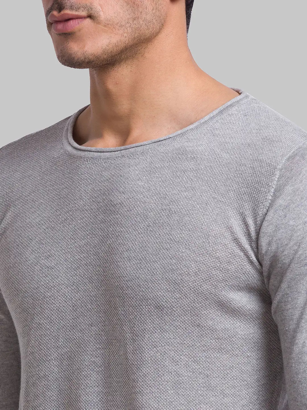 Men Regular Fit Black Sweater