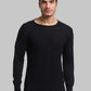 Men Regular Fit Black Sweater