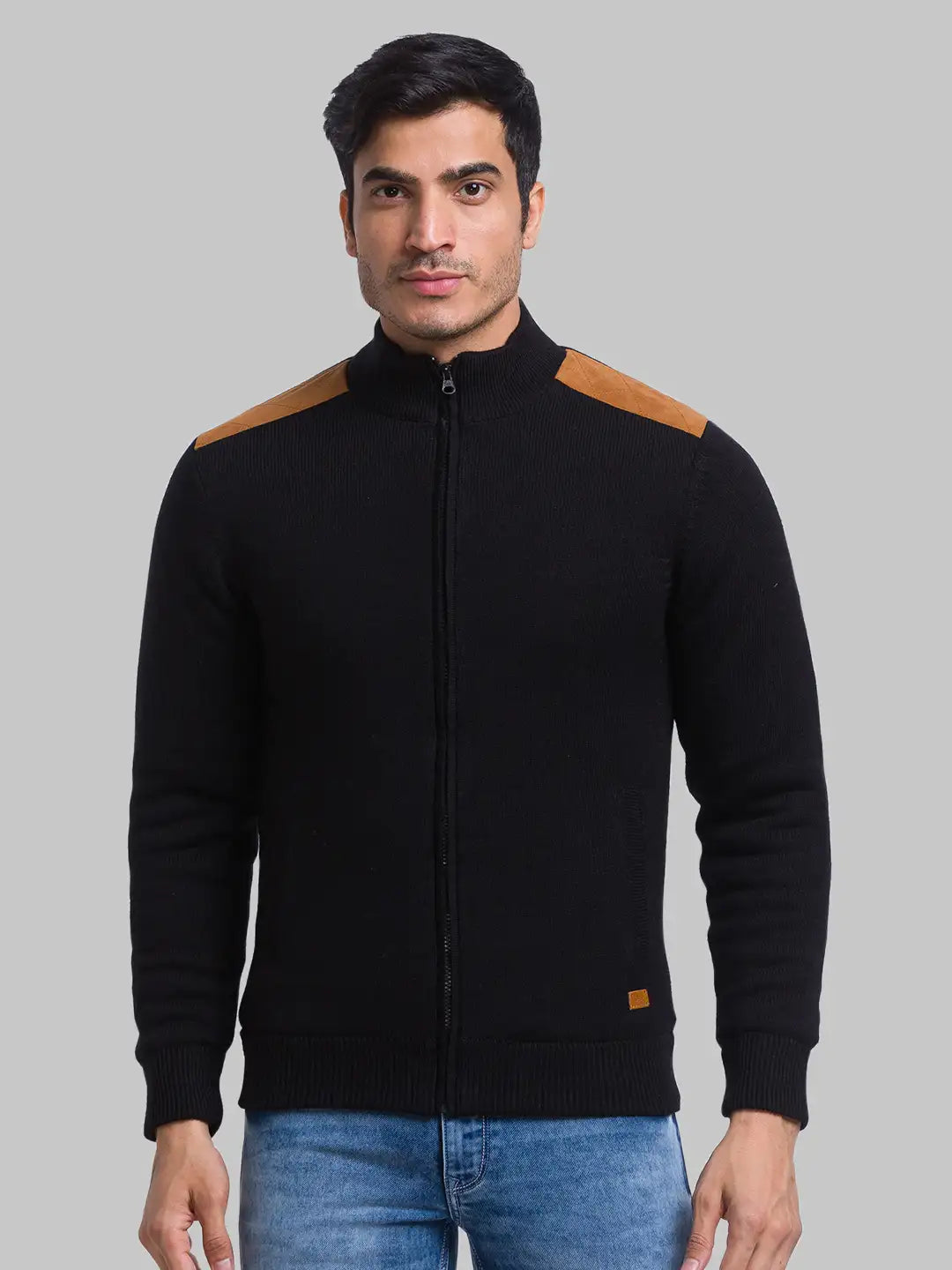 Men Regular Fit Maroon Sweater