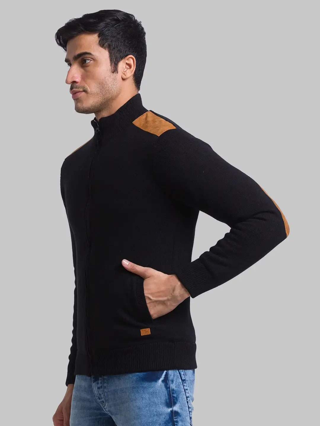 Men Regular Fit Maroon Sweater