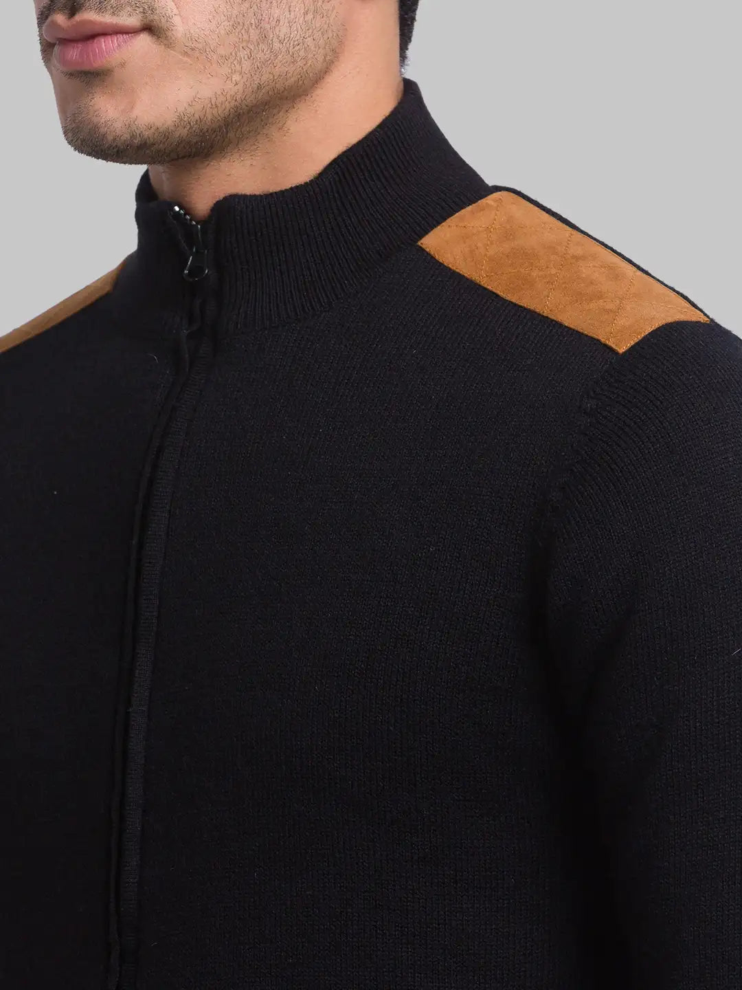 Men Regular Fit Maroon Sweater