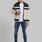 Men Regular Fit Blue Sweater