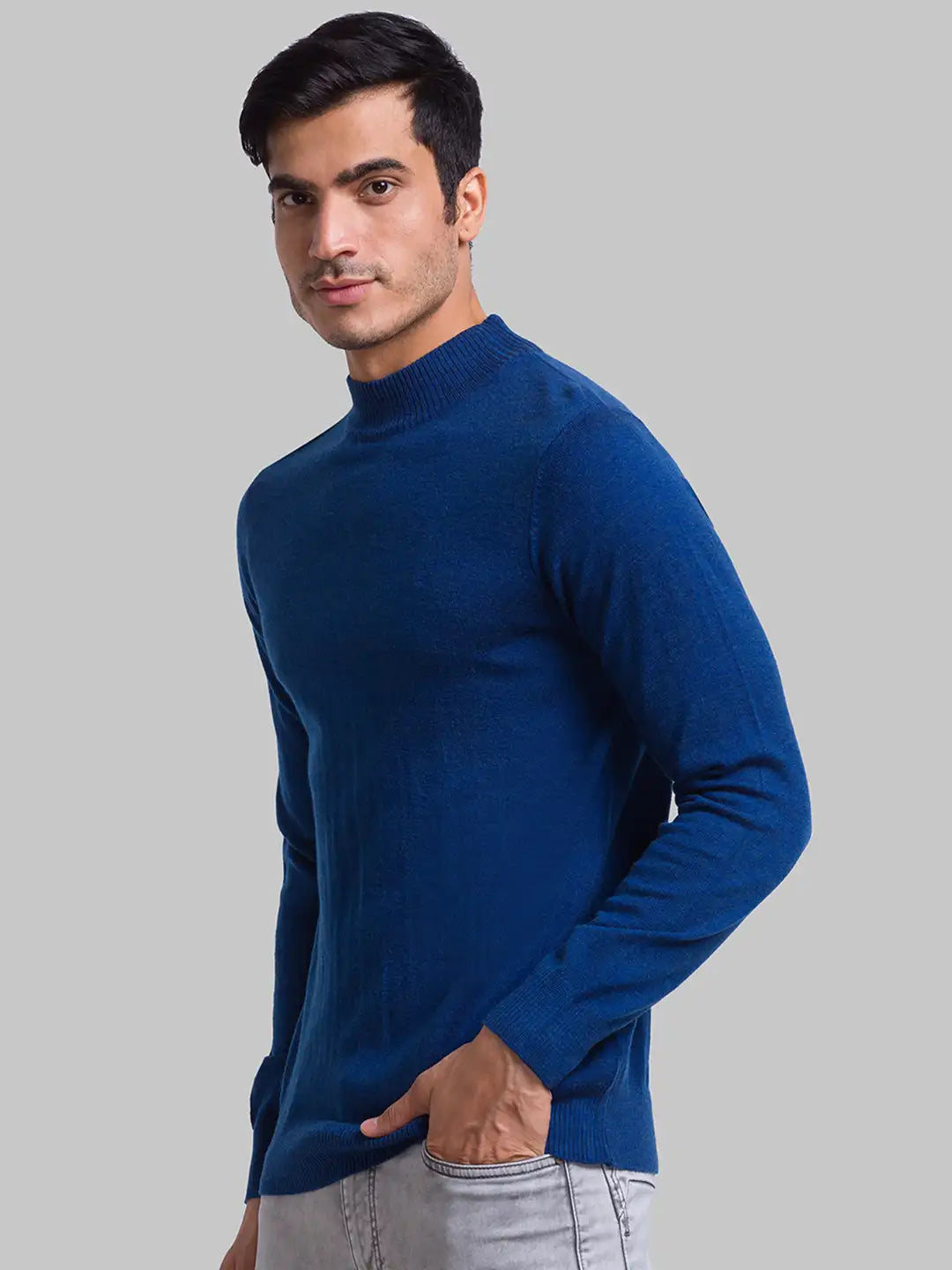 Men Regular Fit Light Fawn Sweater