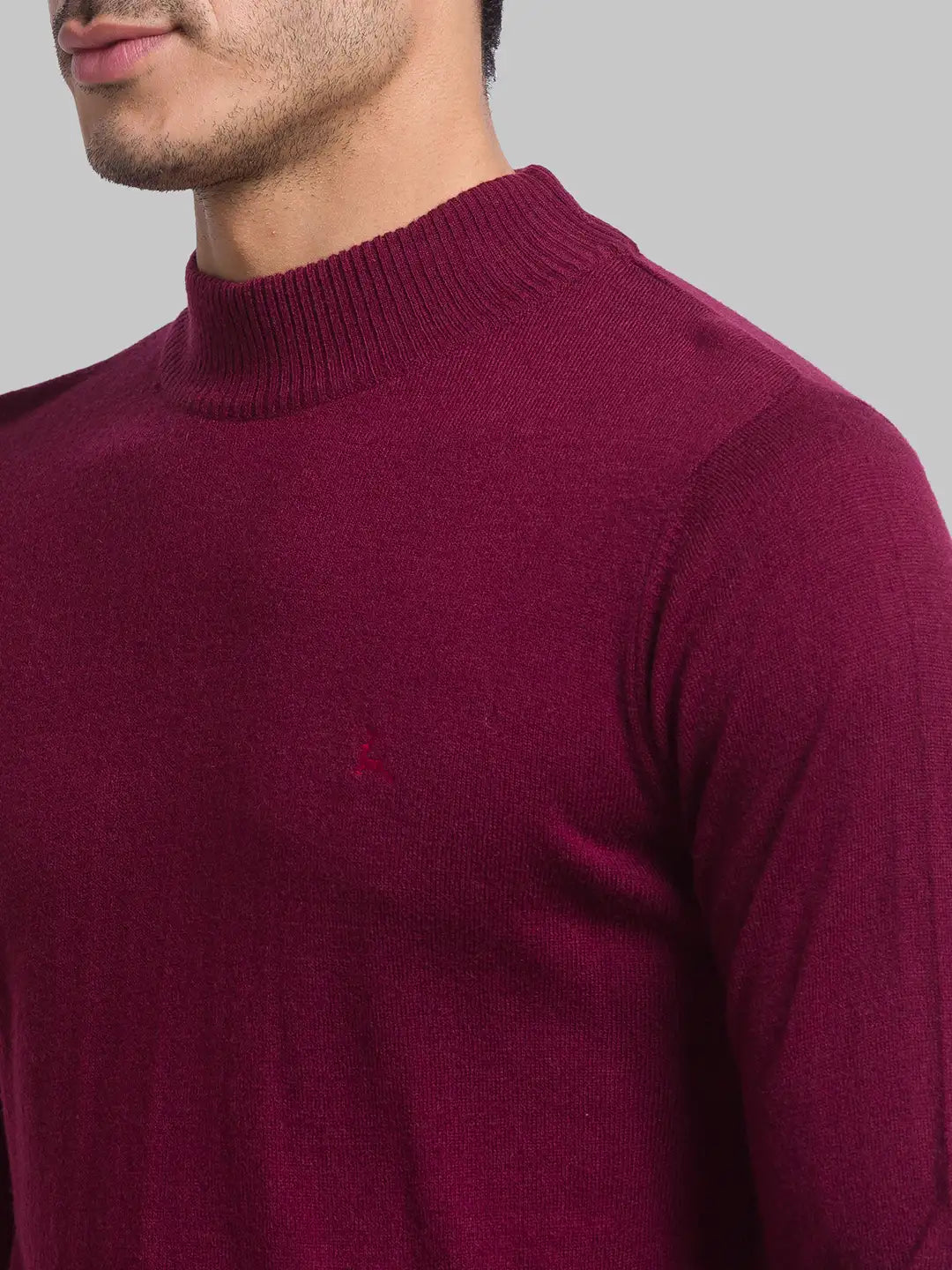 ColorPlus Men Black Contemporary Fit Solid Cotton Spandex Trouser