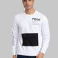 Men Blue Regular Fit Solid Cotton Blend Sweatshirts