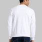 Men Blue Regular Fit Solid Cotton Blend Sweatshirts