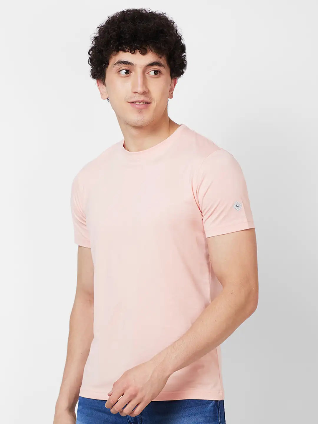Parx Regular Fit Solid White T-Shirt