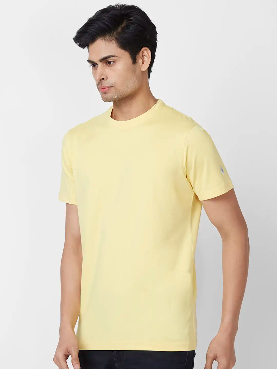 Parx Regular Fit Cut & Sew Medium Green T-Shirt