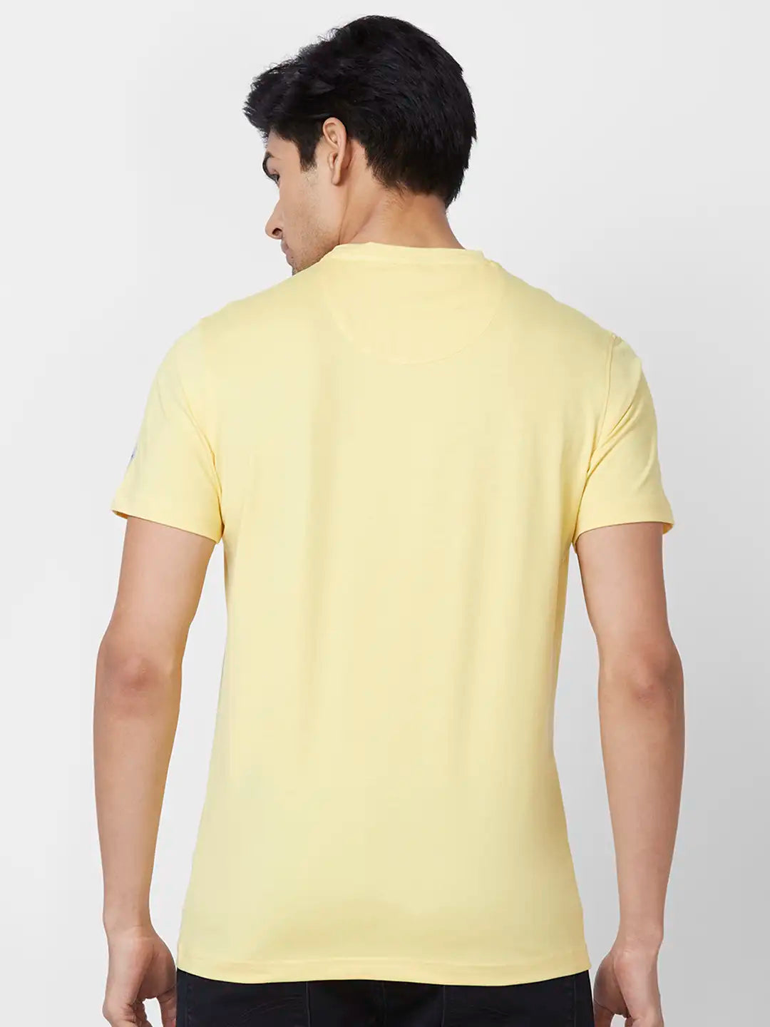 Parx Regular Fit Cut & Sew Medium Green T-Shirt