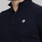Men Blue Regular Fit Solid Cotton Blend T-Shirt