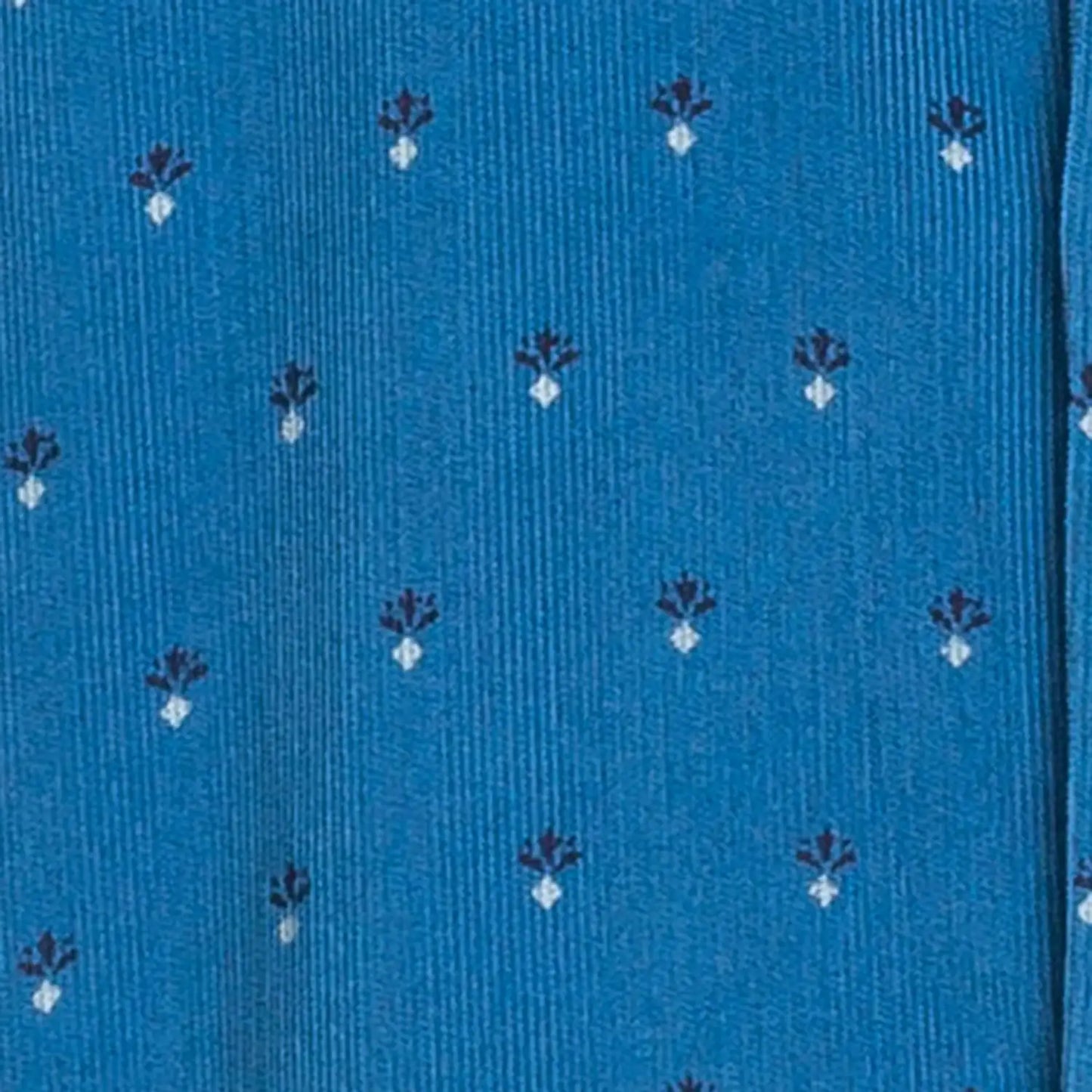Men Blue Tailored Fit Print Cotton Full Sleeve Shirts