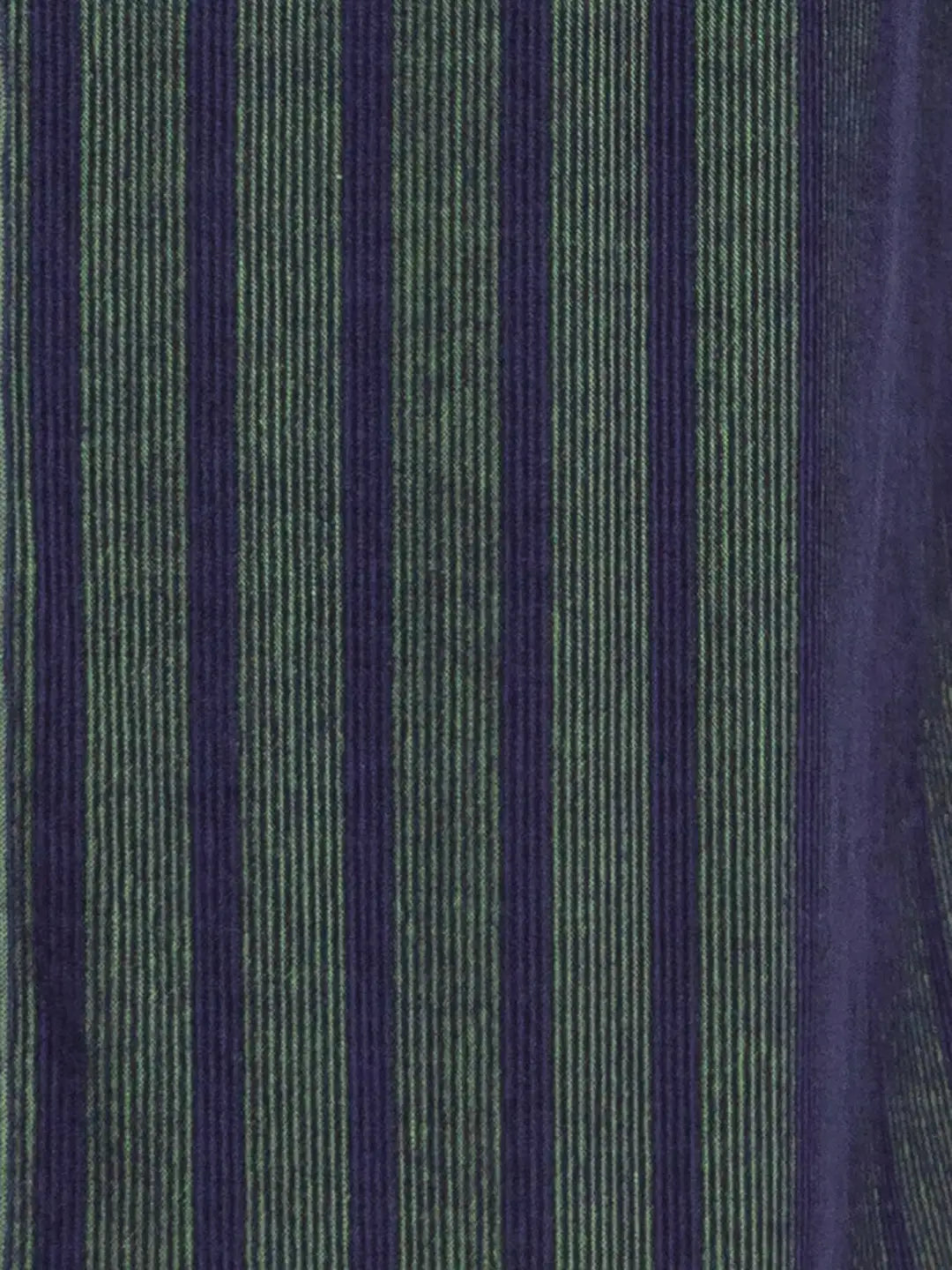 Men Green Tailored Fit Stripe Cotton Full Sleeve Shirts
