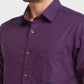 Men Red Tailored Fit Solid Cotton Full Sleeve Shirts