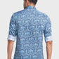 Men Blue Tailored Fit Print Cotton Full Sleeve Shirts