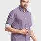 Men Blue Tailored Fit Print Cotton Full Sleeve Shirts
