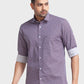Men Blue Tailored Fit Print Cotton Full Sleeve Shirts