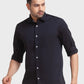 Men Black Tailored Fit Solid Cotton Full Sleeve Shirts