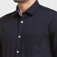 Men Black Tailored Fit Solid Cotton Full Sleeve Shirts