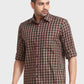 Men Green Tailored Fit Checks Cotton Full Sleeve Shirts