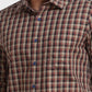 Men Green Tailored Fit Checks Cotton Full Sleeve Shirts