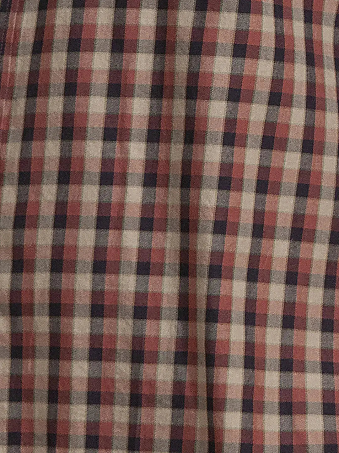 Men Green Tailored Fit Checks Cotton Full Sleeve Shirts