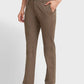 Men Green Contemporary Fit Solid Piece Dyed Cotton Blend Trouser