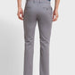 Men Grey Contemporary Fit Solid Piece Dyed Cotton Blend Trouser