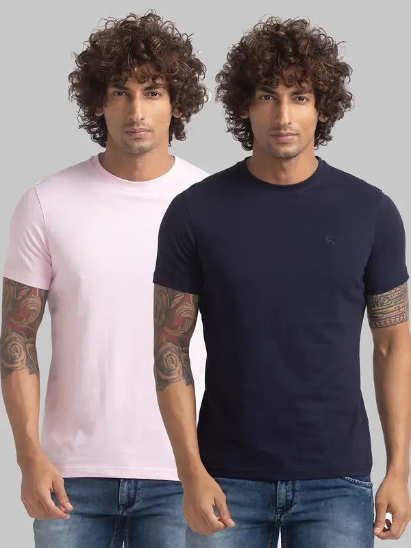 Men Regular Fit Multi-Colour T-Shirt