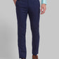 Men Blue Super Slim Fit Solid Polyester Blend Trouser