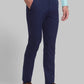 Men Blue Super Slim Fit Solid Polyester Blend Trouser