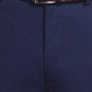 Men Blue Super Slim Fit Solid Polyester Blend Trouser